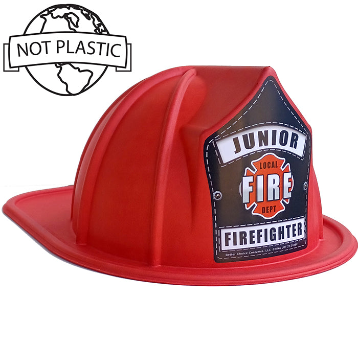 Plant Fiber Kid's Paper Fire Hat: Qty 180 (4 packs of 45)